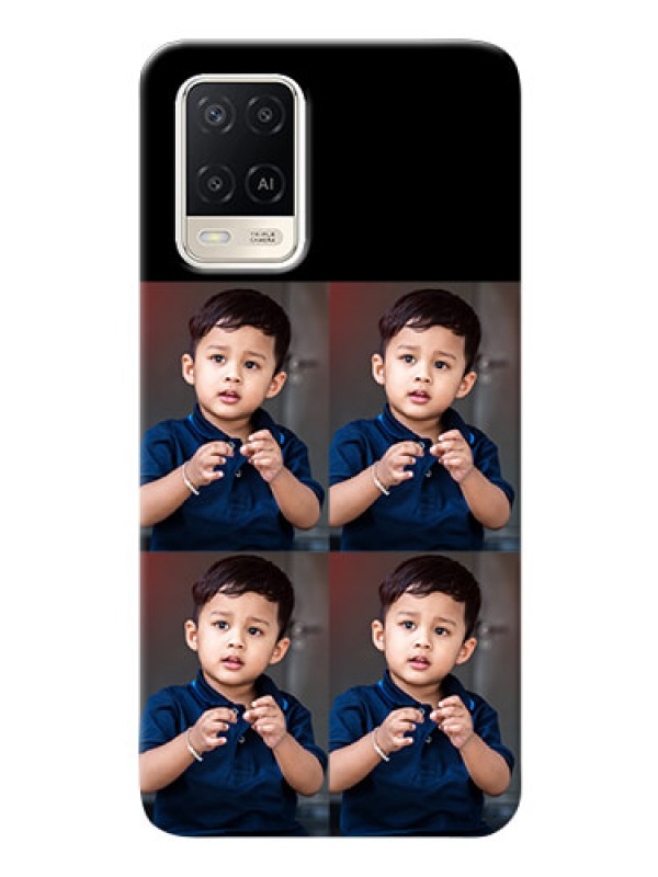 Custom Oppo A54 4 Image Holder on Mobile Cover