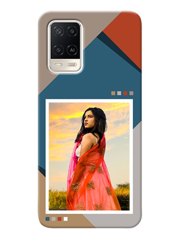 Custom Oppo A54 Mobile Back Covers: Retro color pallet Design