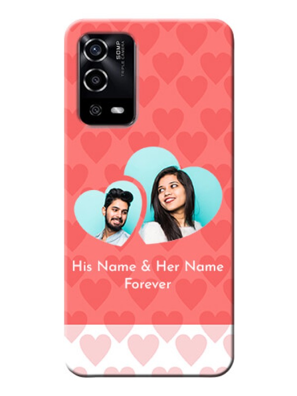 Custom Oppo A55 personalized phone covers: Couple Pic Upload Design