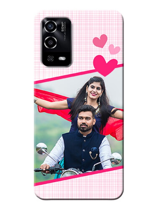 Custom Oppo A55 Personalised Phone Cases: Love Shape Heart Design