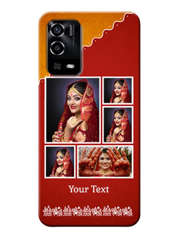 Custom Oppo A55 customized phone cases: Wedding Pic Upload Design