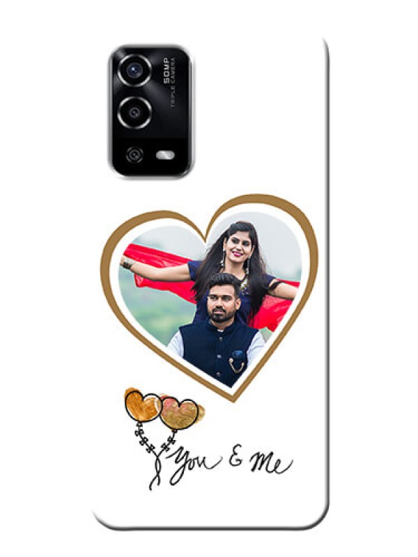 Custom Oppo A55 customized phone cases: You & Me Design