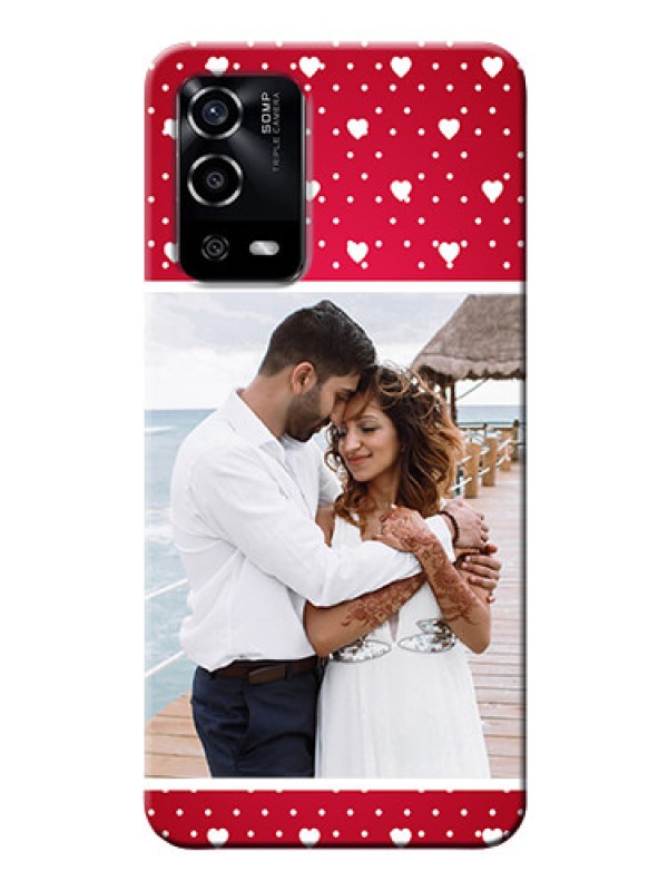 Custom Oppo A55 custom back covers: Hearts Mobile Case Design