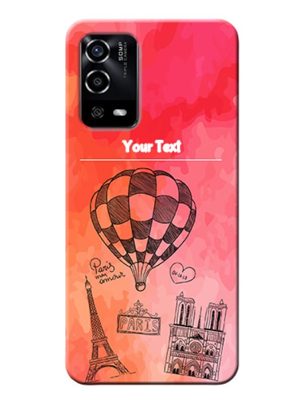 Custom Oppo A55 Personalized Mobile Covers: Paris Theme Design