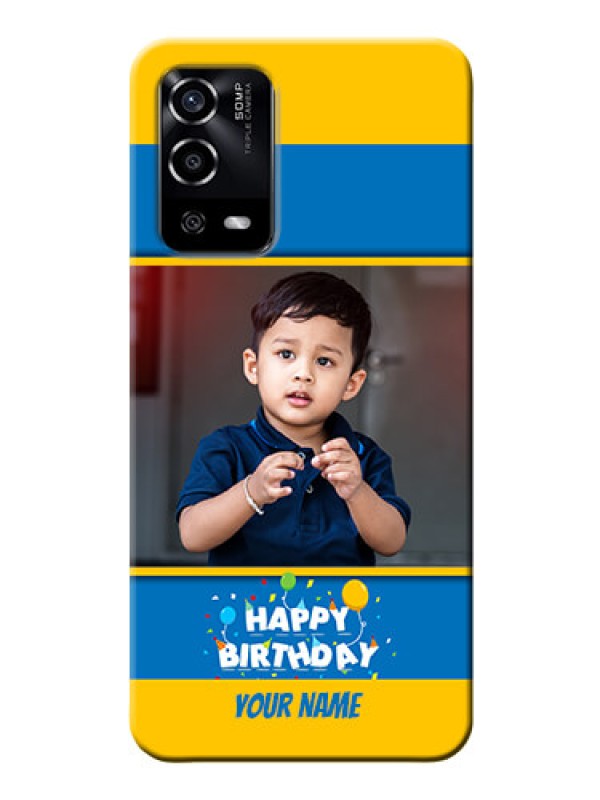 Custom Oppo A55 Mobile Back Covers Online: Birthday Wishes Design