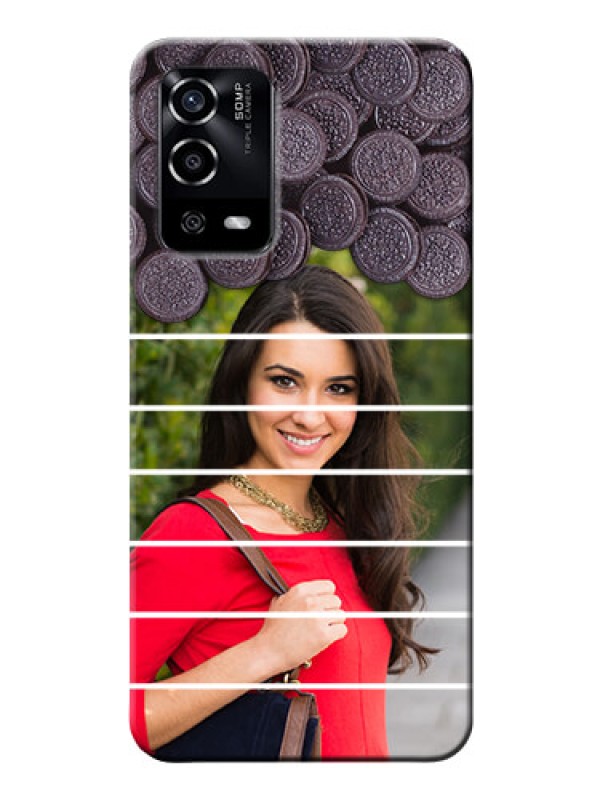 Custom Oppo A55 Custom Mobile Covers with Oreo Biscuit Design