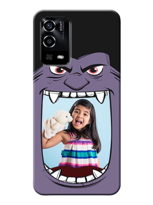Custom Oppo A55 Personalised Phone Covers: Angry Monster Design
