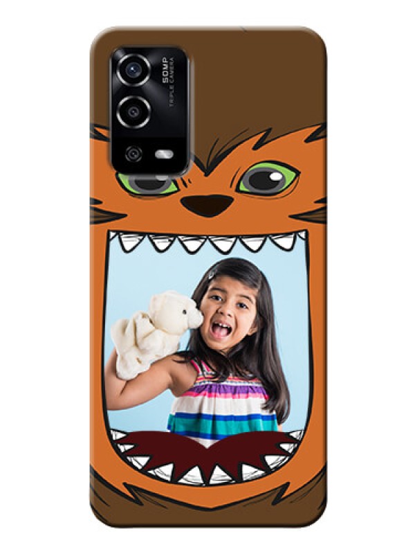 Custom Oppo A55 Phone Covers: Owl Monster Back Case Design