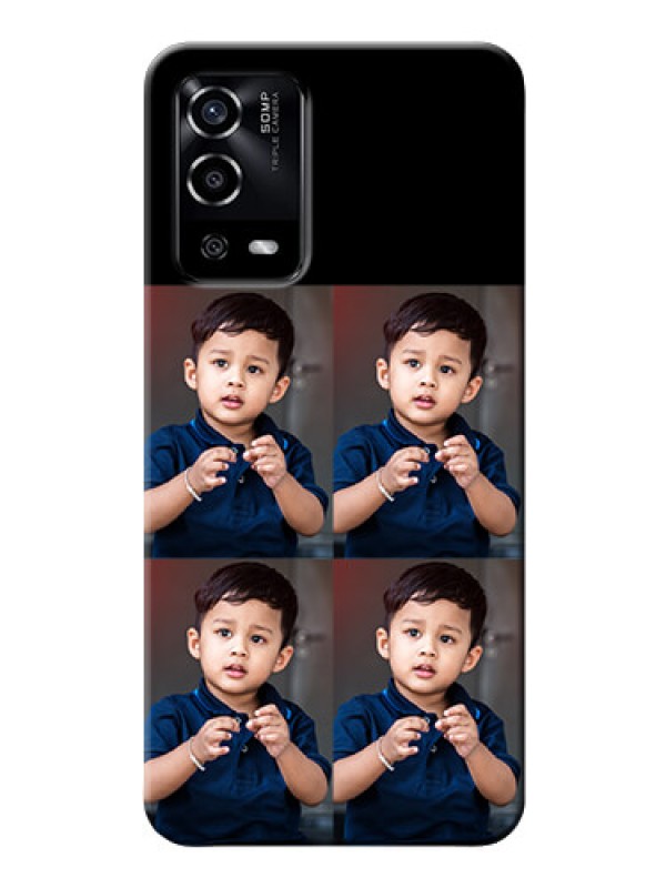 Custom Oppo A55 4 Image Holder on Mobile Cover