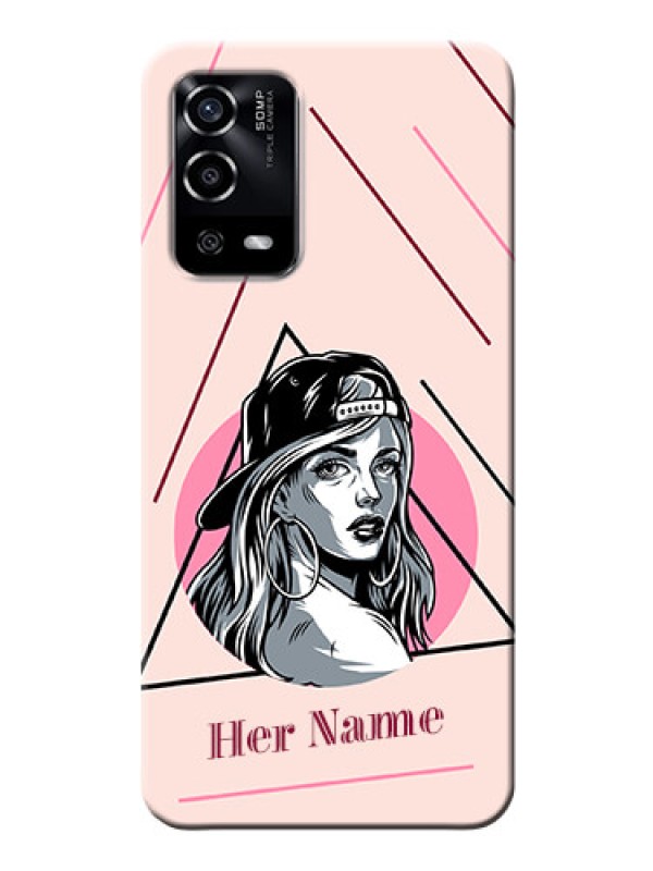 Custom Oppo A55 Custom Phone Cases: Rockstar Girl Design
