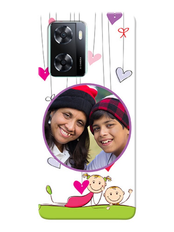 Custom Oppo A57 2022 Mobile Cases: Cute Kids Phone Case Design