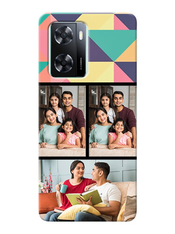 Custom Oppo A57 2022 personalised phone covers: Bulk Pic Upload Design