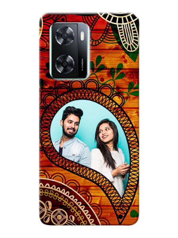 Custom Oppo A57 2022 custom mobile cases: Abstract Colorful Design