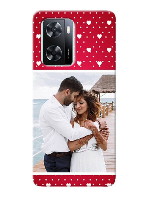 Custom Oppo A57 2022 custom back covers: Hearts Mobile Case Design