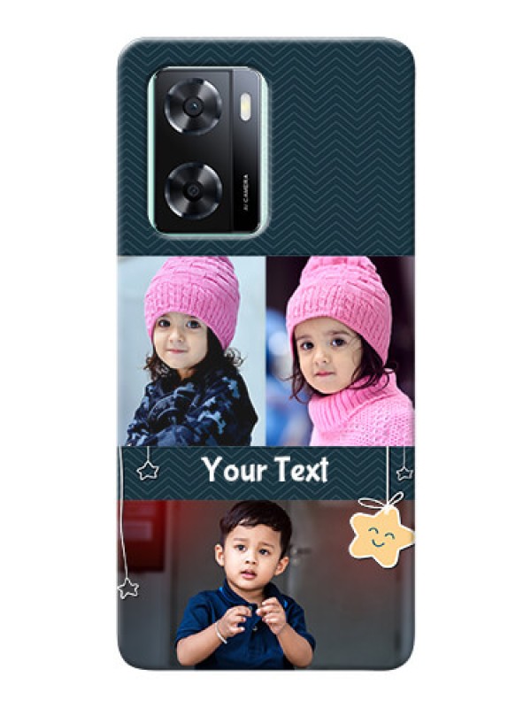 Custom Oppo A57 2022 Mobile Back Covers Online: Hanging Stars Design