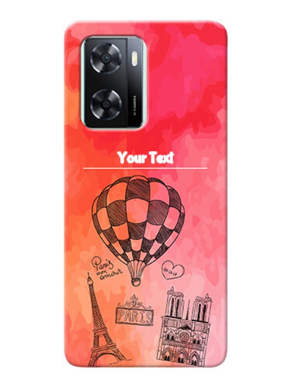 Custom Oppo A57 2022 Personalized Mobile Covers: Paris Theme Design