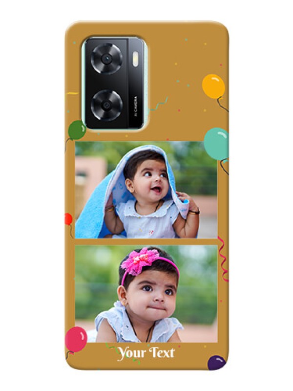 Custom Oppo A57 2022 Phone Covers: Image Holder with Birthday Celebrations Design