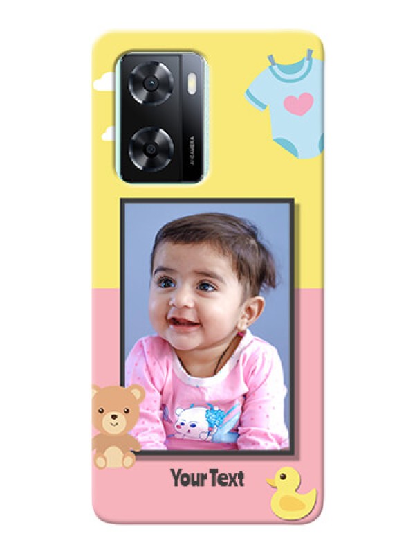 Custom Oppo A57 2022 Back Covers: Kids 2 Color Design