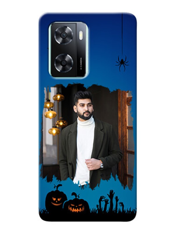 Custom Oppo A57 2022 mobile cases online with pro Halloween design 
