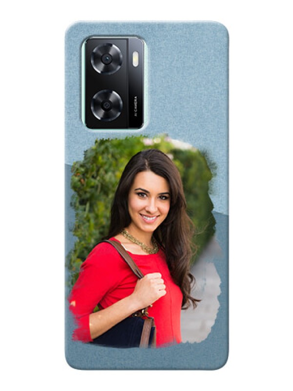 Custom Oppo A57 2022 custom mobile phone covers: Grunge Line Art Design