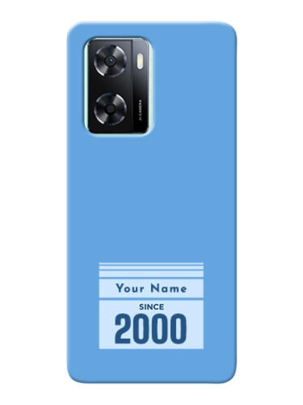 Custom Oppo A57 2022 Mobile Back Covers: Custom Year of birth Design