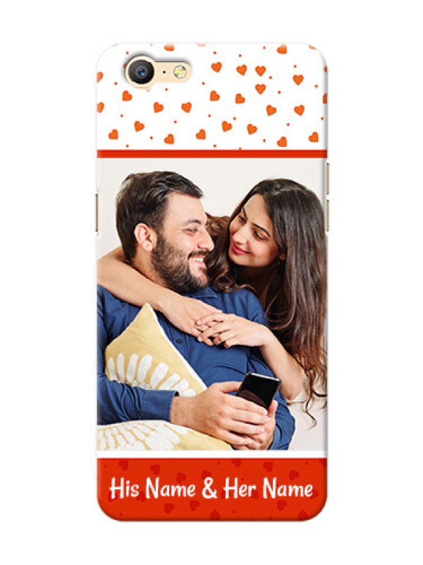 Custom Oppo A57 Orange Love Symbol Mobile Cover Design