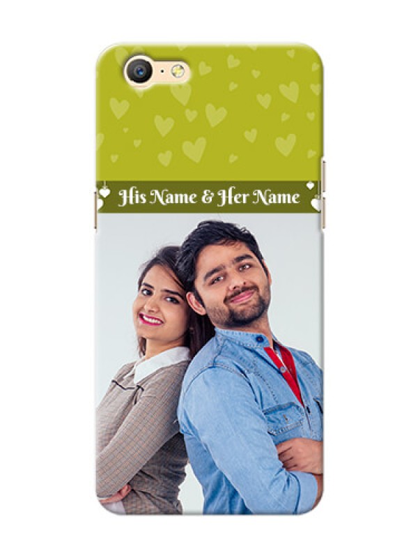 Custom Oppo A57 you and me design with hanging hearts Design