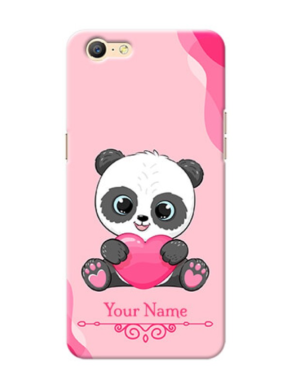Custom Oppo A57 Mobile Back Covers: Cute Panda Design