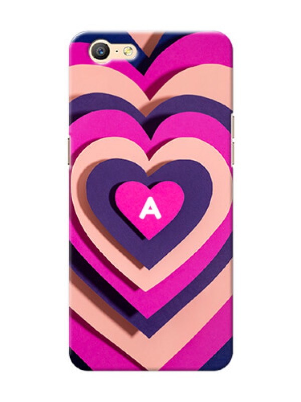 Custom Oppo A57 Custom Mobile Case with Cute Heart Pattern Design