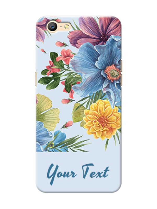 Custom Oppo A57 Custom Phone Cases: Stunning Watercolored Flowers Painting Design