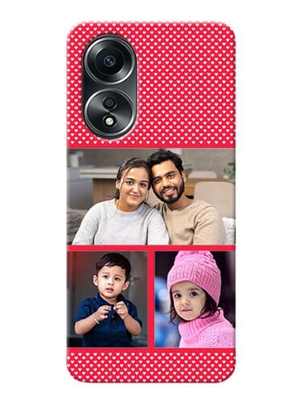 Custom Oppo A58 mobile back covers online: Bulk Pic Upload Design