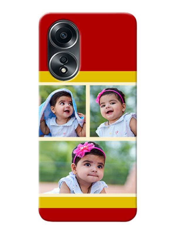 Custom Oppo A58 mobile phone cases: Multiple Pic Upload Design
