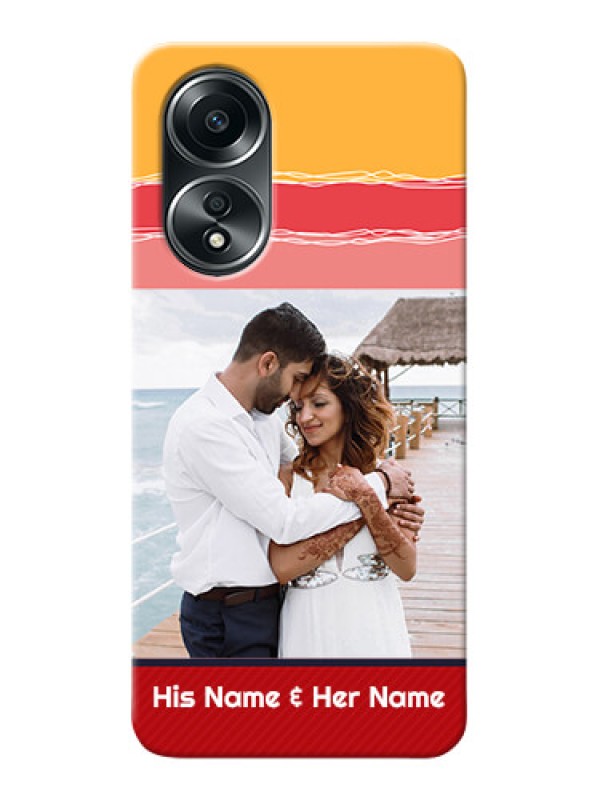 Custom Oppo A58 custom mobile phone covers: Colorful Case Design