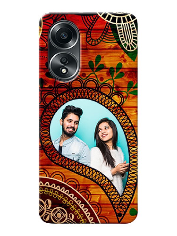 Custom Oppo A58 custom mobile cases: Abstract Colorful Design