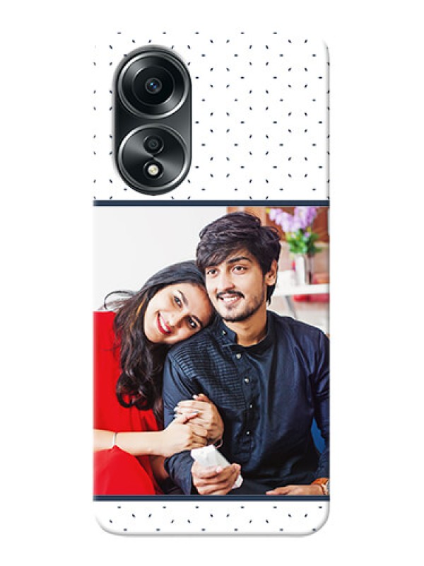 Custom Oppo A58 Personalized Phone Cases: Premium Dot Design
