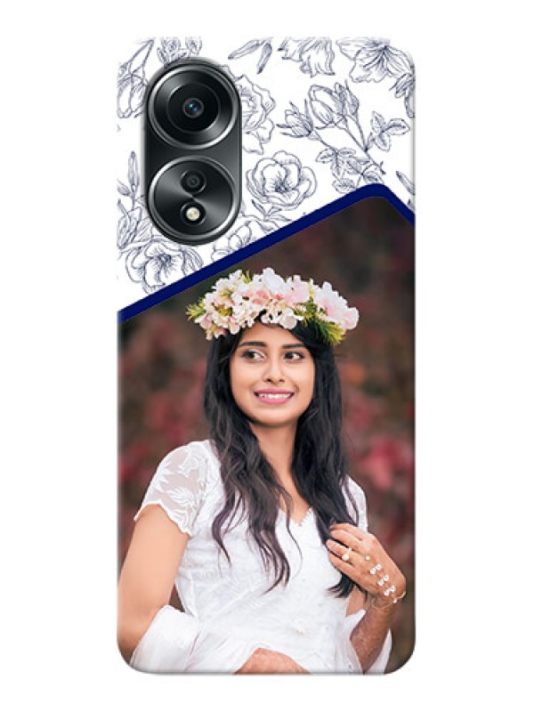 Custom Oppo A58 Phone Cases: Premium Floral Design