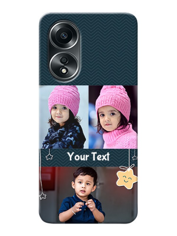 Custom Oppo A58 Mobile Back Covers Online: Hanging Stars Design