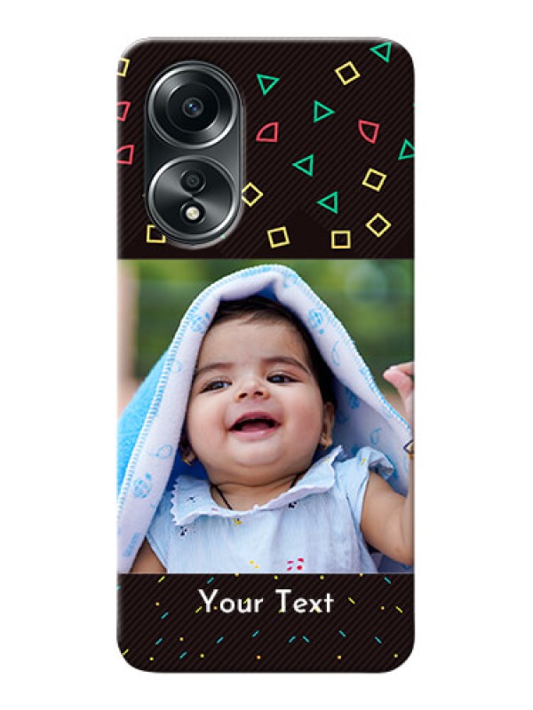 Custom Oppo A58 custom mobile cases with confetti birthday design