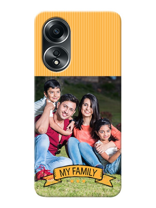 Custom Oppo A58 Personalized Mobile Cases: My Family Design