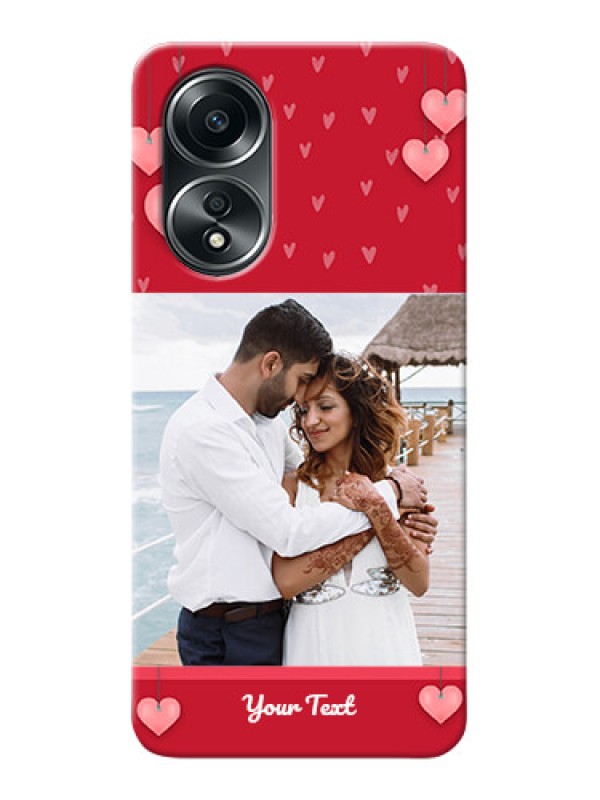 Custom Oppo A58 Mobile Back Covers: Valentines Day Design