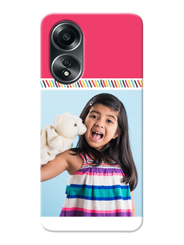 Custom Oppo A58 Personalized Phone Cases: line art design