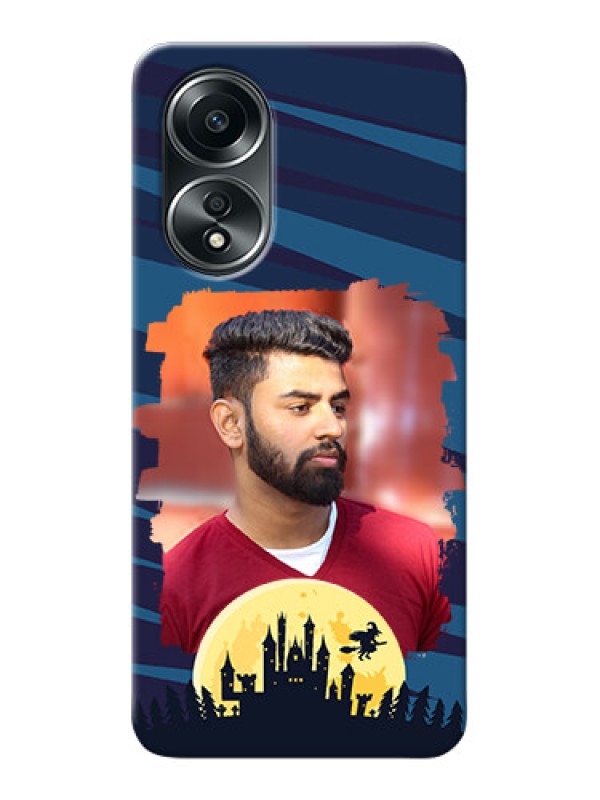 Custom Oppo A58 Back Covers: Halloween Witch Design