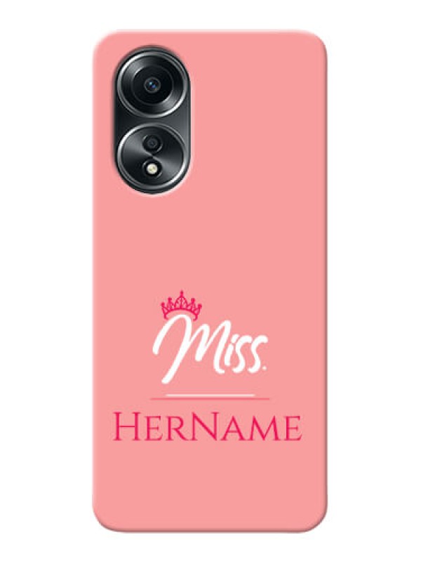 Custom Oppo A58 Custom Phone Case Mrs with Name