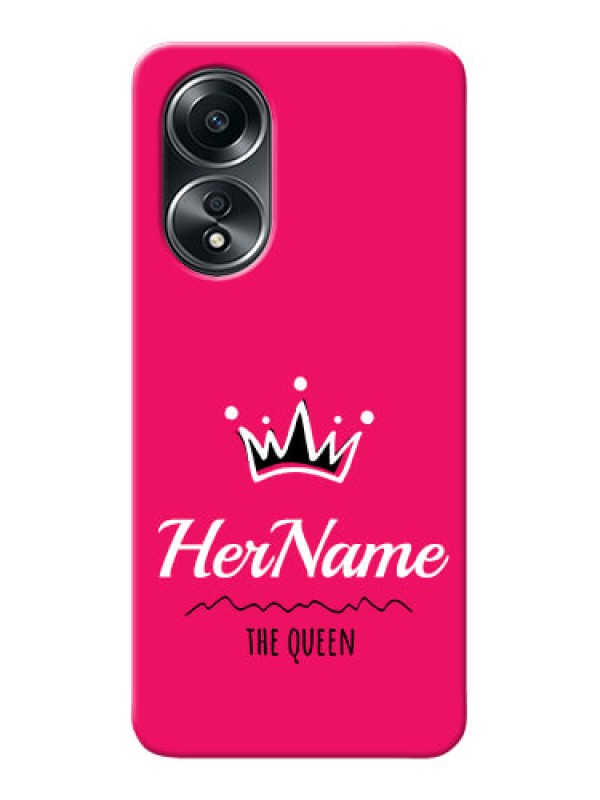 Custom Oppo A58 Queen Phone Case with Name