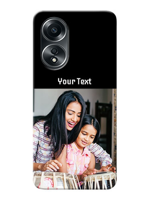 Custom Oppo A58 Photo with Name on Phone Case