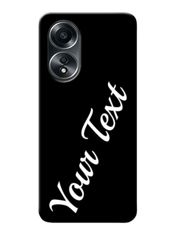 Custom Oppo A58 Custom Mobile Cover with Your Name