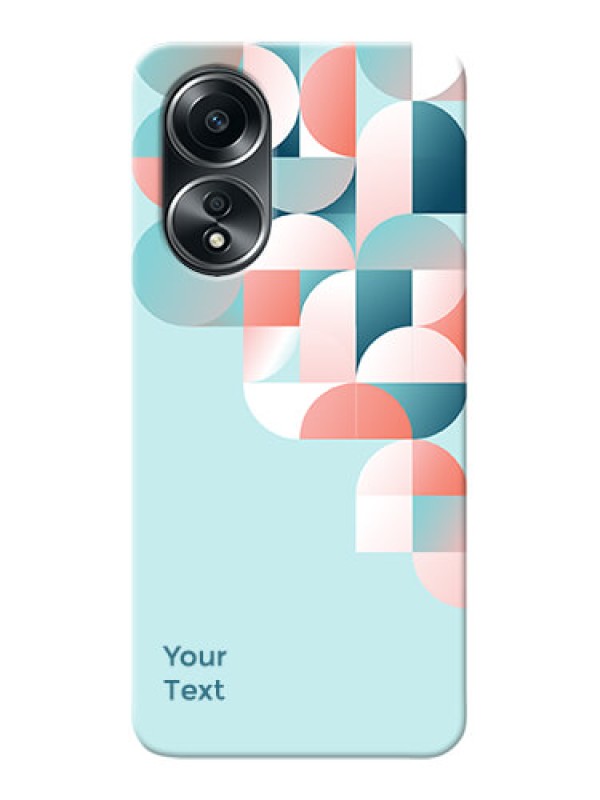 Custom Oppo A58 Custom Phone Case with Stylish Semiwithcircle Pattern Design