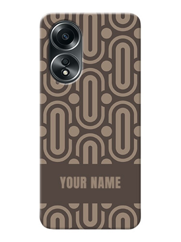 Custom Oppo A58 Custom Phone Case with Captivating Zero Pattern Design