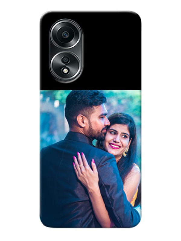 Custom Oppo A58 Custom Hard Phone Case - Upload Full Picture With Custom Color Design