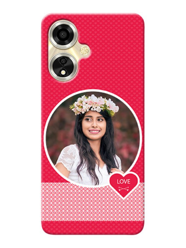 Custom Oppo A59 5G Mobile Covers Online: Pink Pattern Design